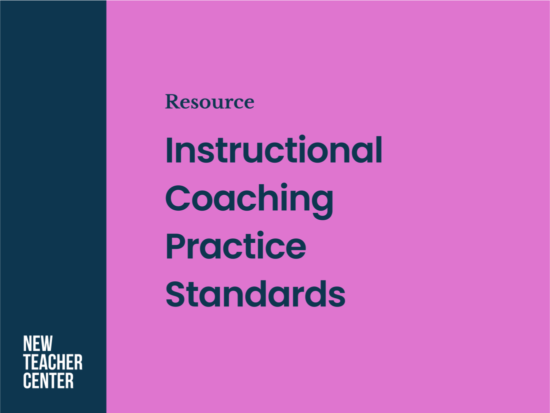 Instructional Coaching Practice Standards Cover