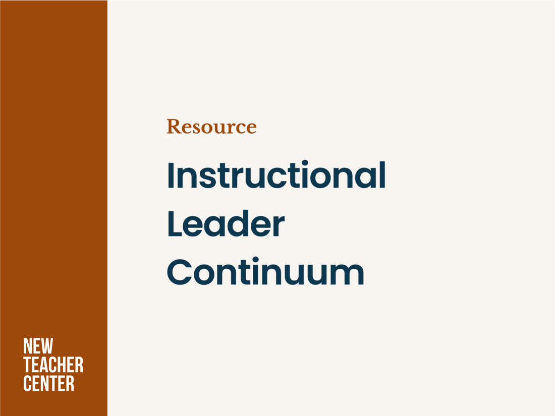 Instructional Leader Continuum Cover