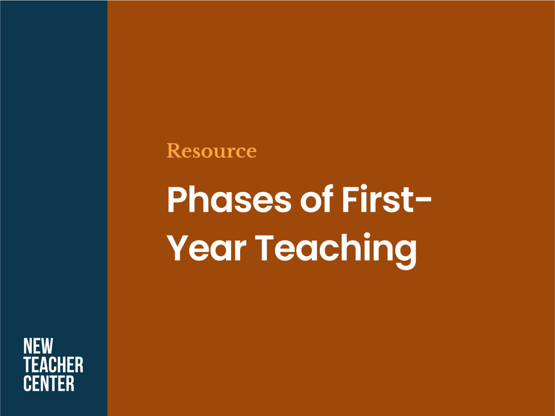 Phases of First-Year Teaching Cover