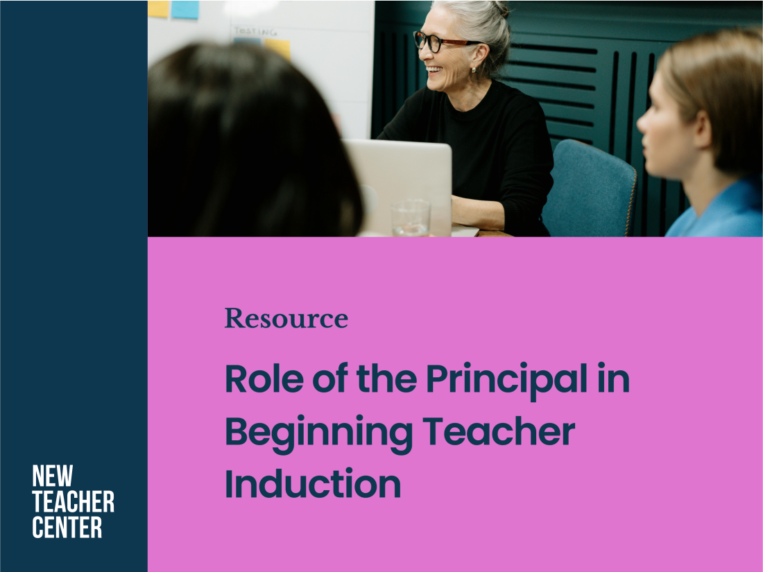 Role of the Principal in Beginning Teacher Induction Cover