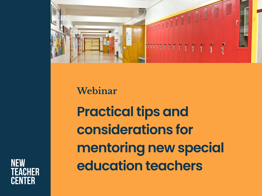 Practical tips and considerations for mentoring new special education teachers